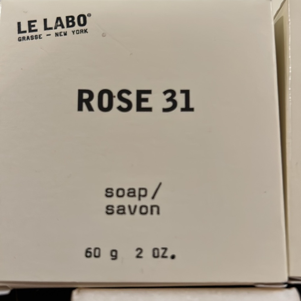 Le Labo Rose 31 bar soap.  New.  This size made exclusively for Fairmont Hotels.
